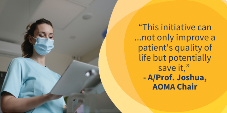 Quote from A/Prof. Anthony Joshua, AOMA Chair regarding the virtual melanoma nurse
