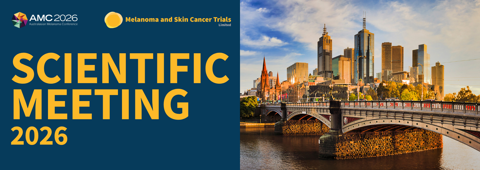 MASC Scientific Meeting banner - Melbourne from the Yarra